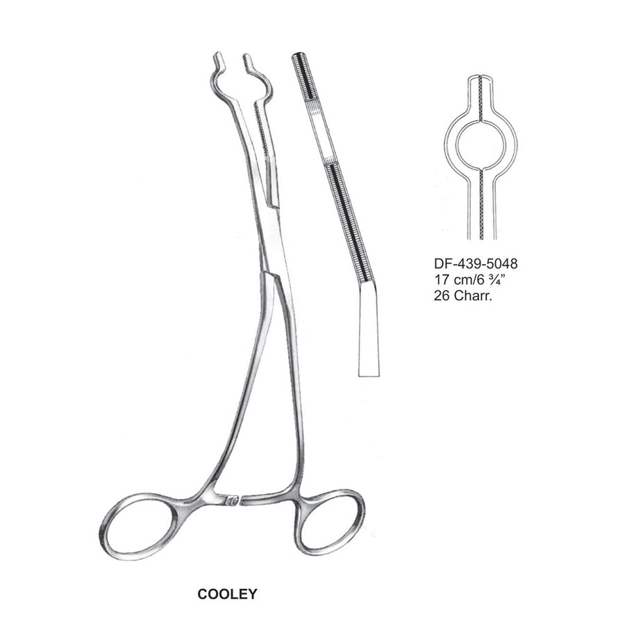 Cooley Atrauma Catheter Clamps 17Cm, 26Charr. (DF-439-5048) by Dr. Frigz