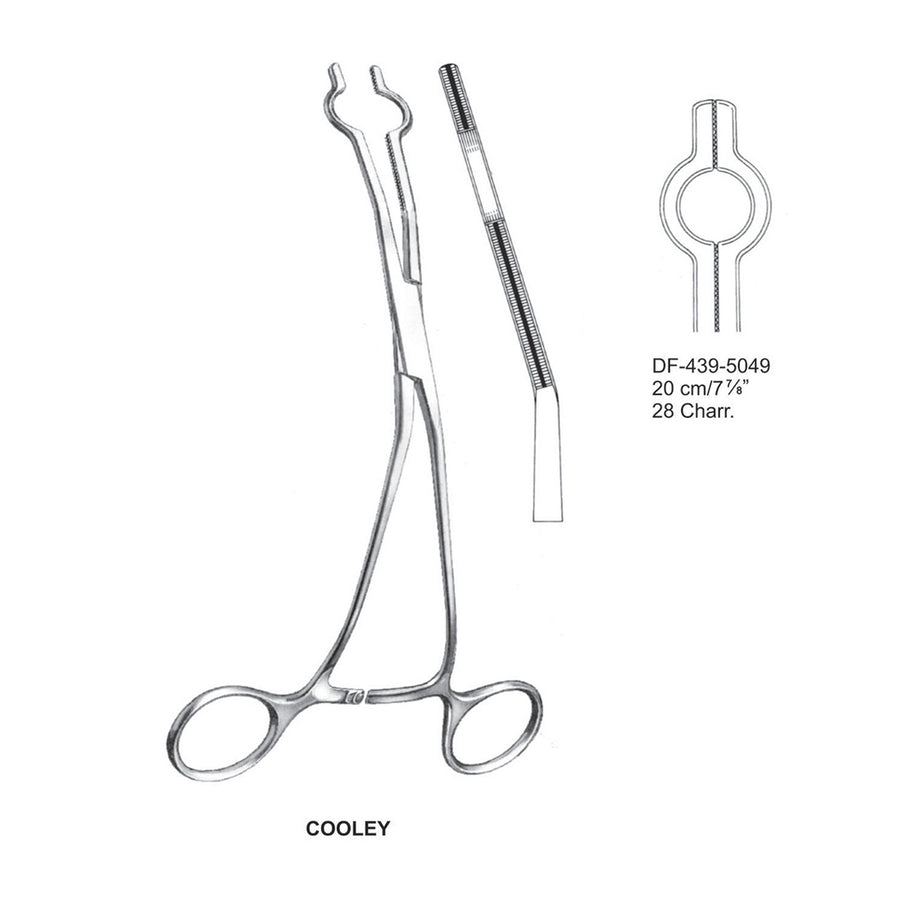 Cooley Atrauma Catheter Clamps 20Cm, 28Charr. (DF-439-5049) by Dr. Frigz