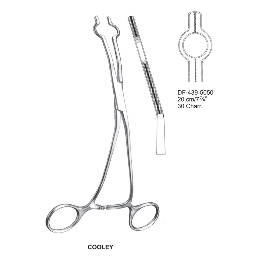 Cooley Atrauma Catheter Clamps 20Cm, 30Charr. (DF-439-5050) by Dr. Frigz
