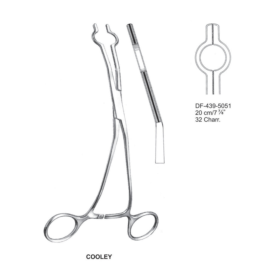 Cooley Atrauma Catheter Clamps 20Cm, 32Charr. (DF-439-5051) by Dr. Frigz
