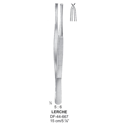 Kerche Tissue Forceps, Straight, 5:6 Teeth, 15cm  (DF-44-667) by Dr. Frigz