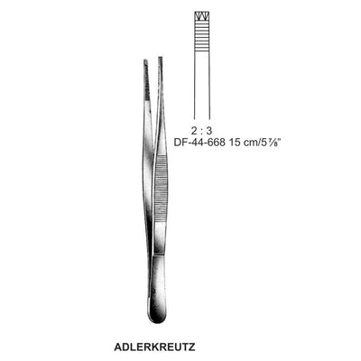 Adlerkreutz Tissue Forceps, Straight, 2:3 Teeth, 15cm  (DF-44-668) by Dr. Frigz
