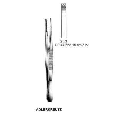 Adlerkreutz Tissue Forceps, Straight, 2:3 Teeth, 15cm  (DF-44-668)