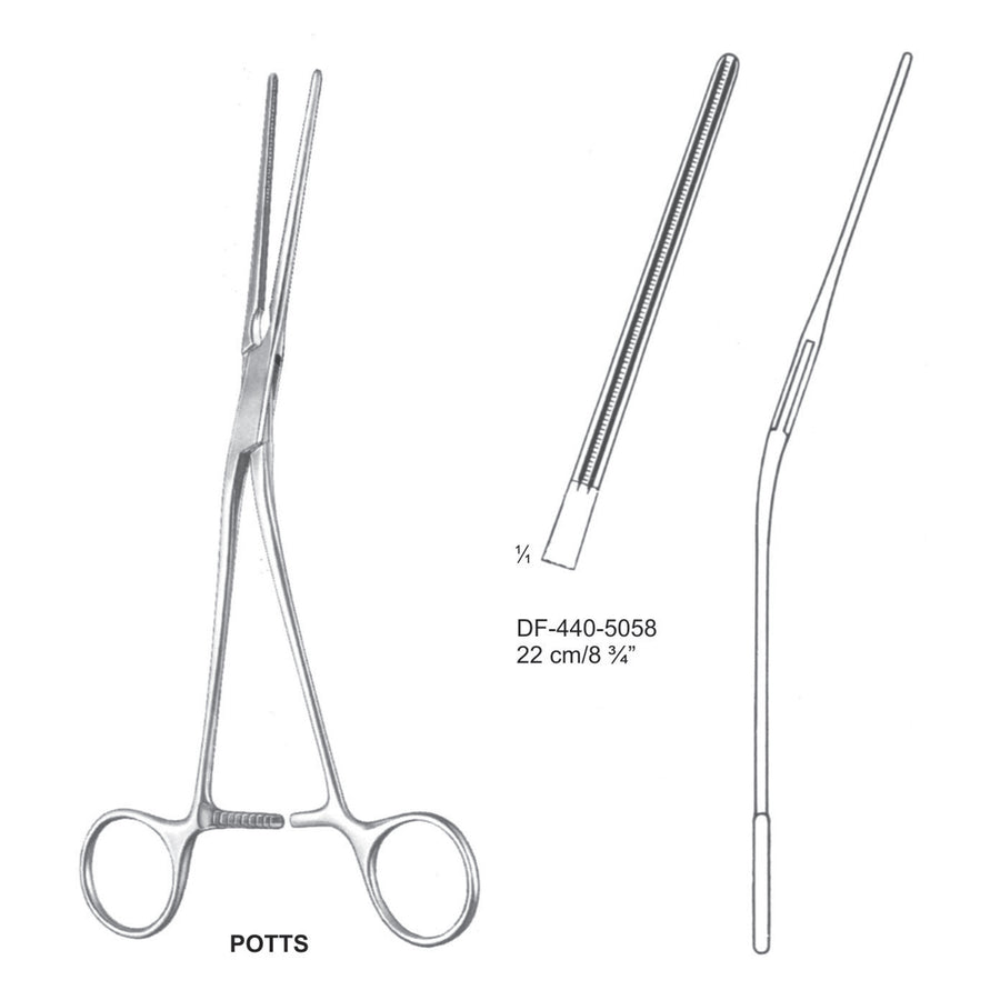 Potts Atrauma Coartation Calmps, 22cm (DF-440-5058) by Dr. Frigz