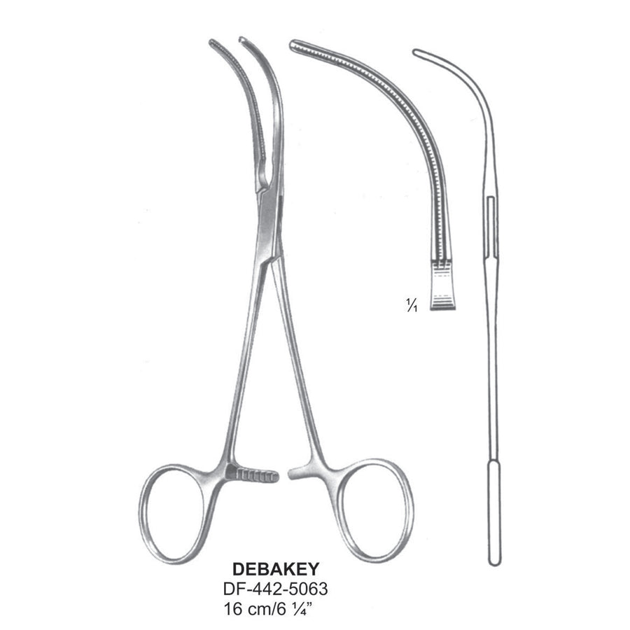 Debakey  Atrauma Peripheral Vascular Clamps, 16cm (DF-442-5063) by Dr. Frigz