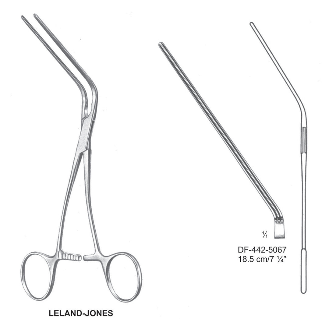 Leland-Jones Atrauma Peripheral Vascular Clamps, 18.5cm (DF-442-5067) by Dr. Frigz