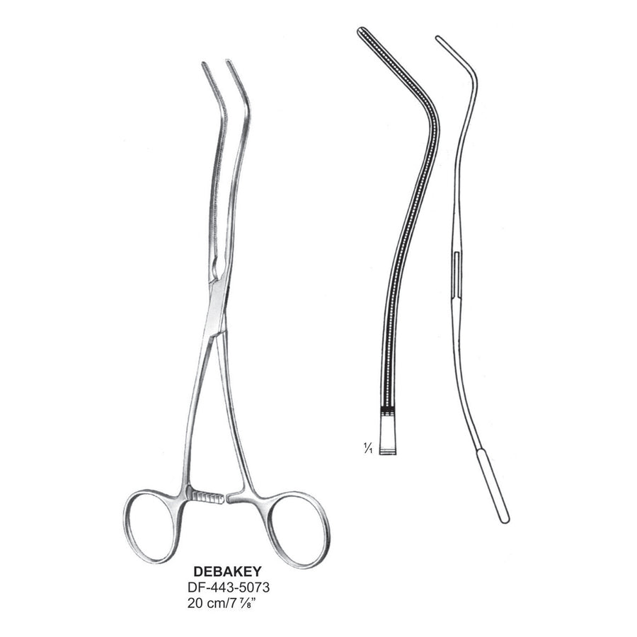 Debakey Atrauma Multipurpose Vascular Clamps, 20cm (DF-443-5073) by Dr. Frigz