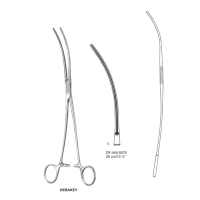 Debakey Atrauma Aortic Aneurysm Clamps, 26cm  (DF-444-5074)