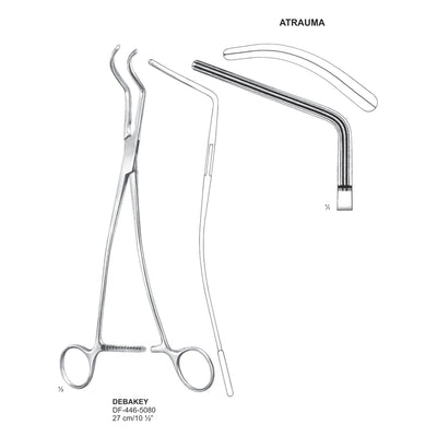 Debakey Atrauma Aortic Clamp, 27cm (DF-446-5080)