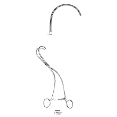 Weber Atrauma Aortic Clamps, 24cm (DF-448-5085)