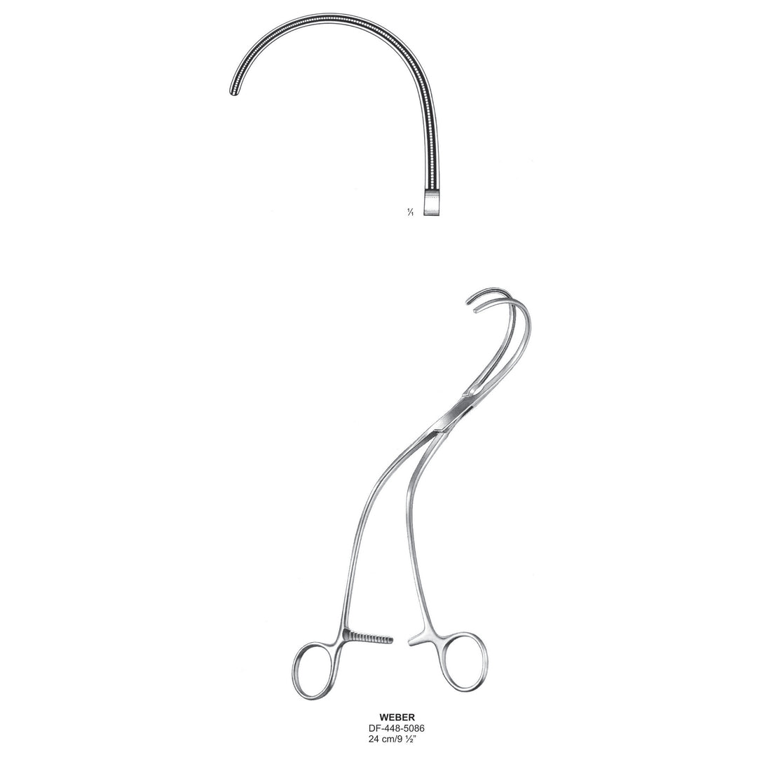 Weber Atrauma Aortic Clamps, 24cm (DF-448-5086) by Dr. Frigz