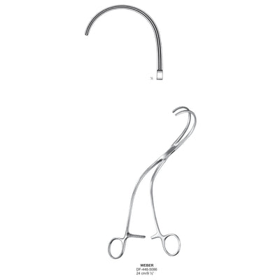 Weber Atrauma Aortic Clamps, 24cm (DF-448-5086)