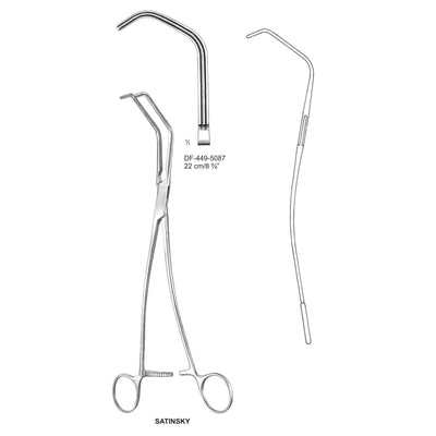 Satinsky Atrauma Tangential Occlusion Clapms, 22cm (DF-449-5087)