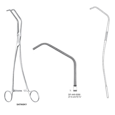 Satinsky Atrauma Tangential Occlusion Clapms, 27.5cm (DF-449-5090)