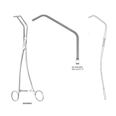 Satinsky Atrauma Tangential Occlusion Clapms, 28.5cm (DF-449-5091)