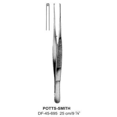 Potts-Smith Tissue Forceps, Straight, 1:2 Teeth, 25cm  (DF-45-695)