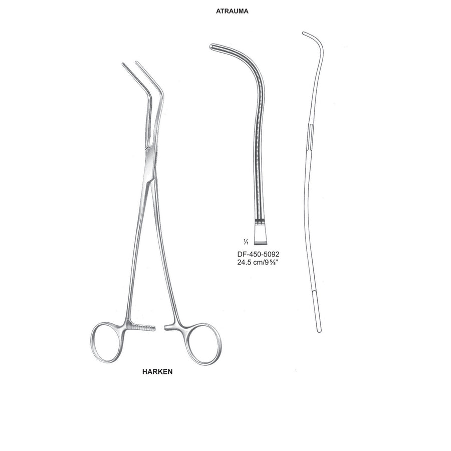 Harken Auricle Atrauma  Clamps 24.5cm (DF-450-5092) by Dr. Frigz