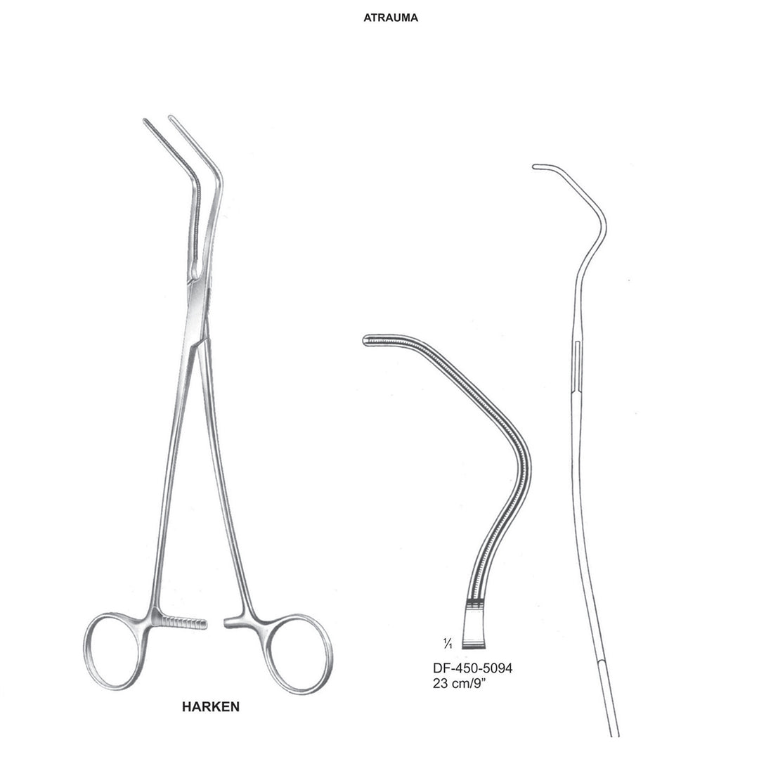 Harken Auricle Atrauma  Clamps 23cm (DF-450-5094) by Dr. Frigz