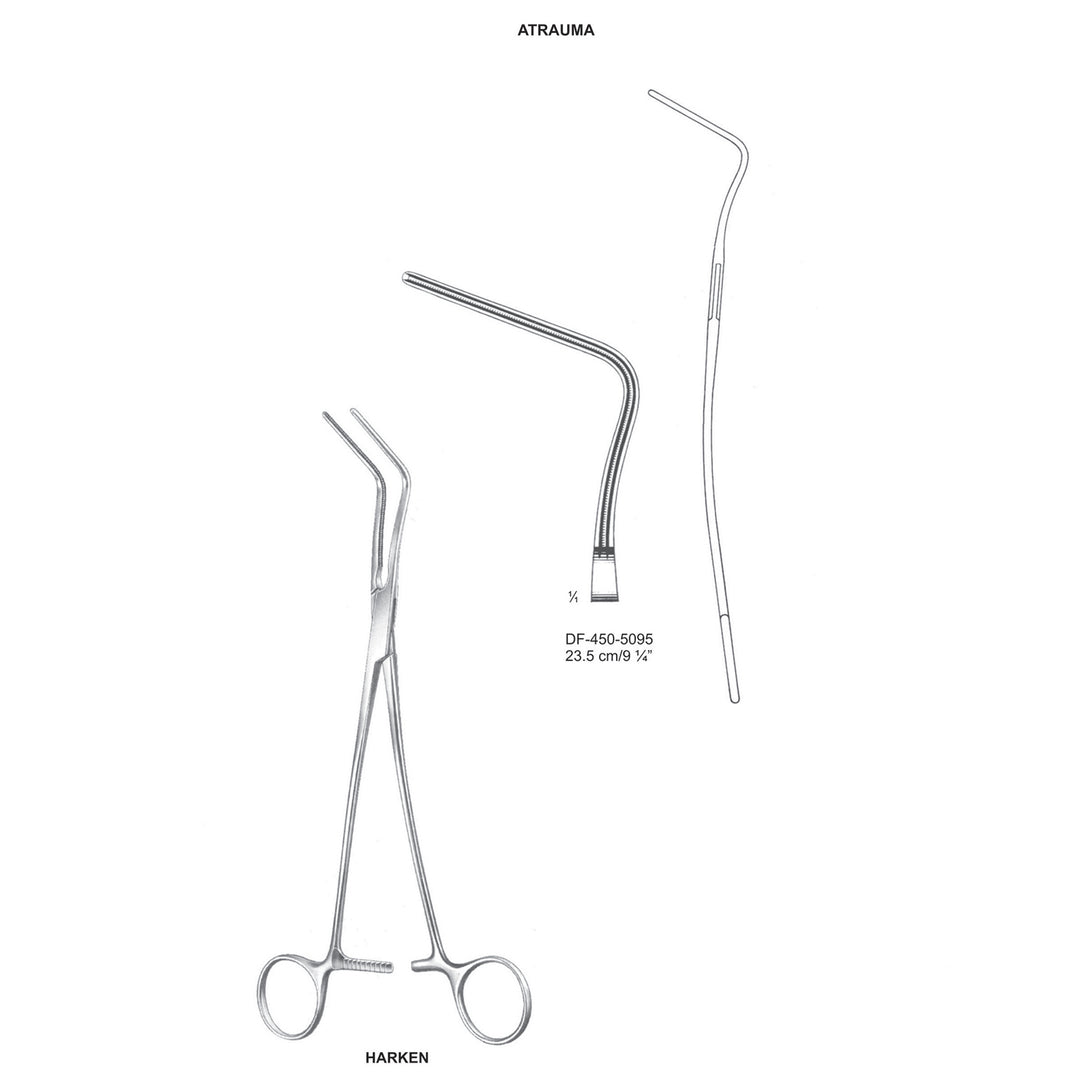 Harken Auricle Atrauma  Clamps 23.5cm (DF-450-5095) by Dr. Frigz