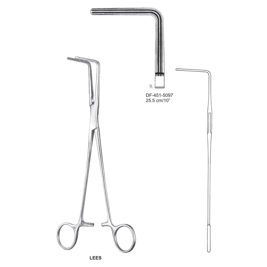 Lees Bronchus Atrauma  Clamps 25.5cm (DF-451-5097) by Dr. Frigz