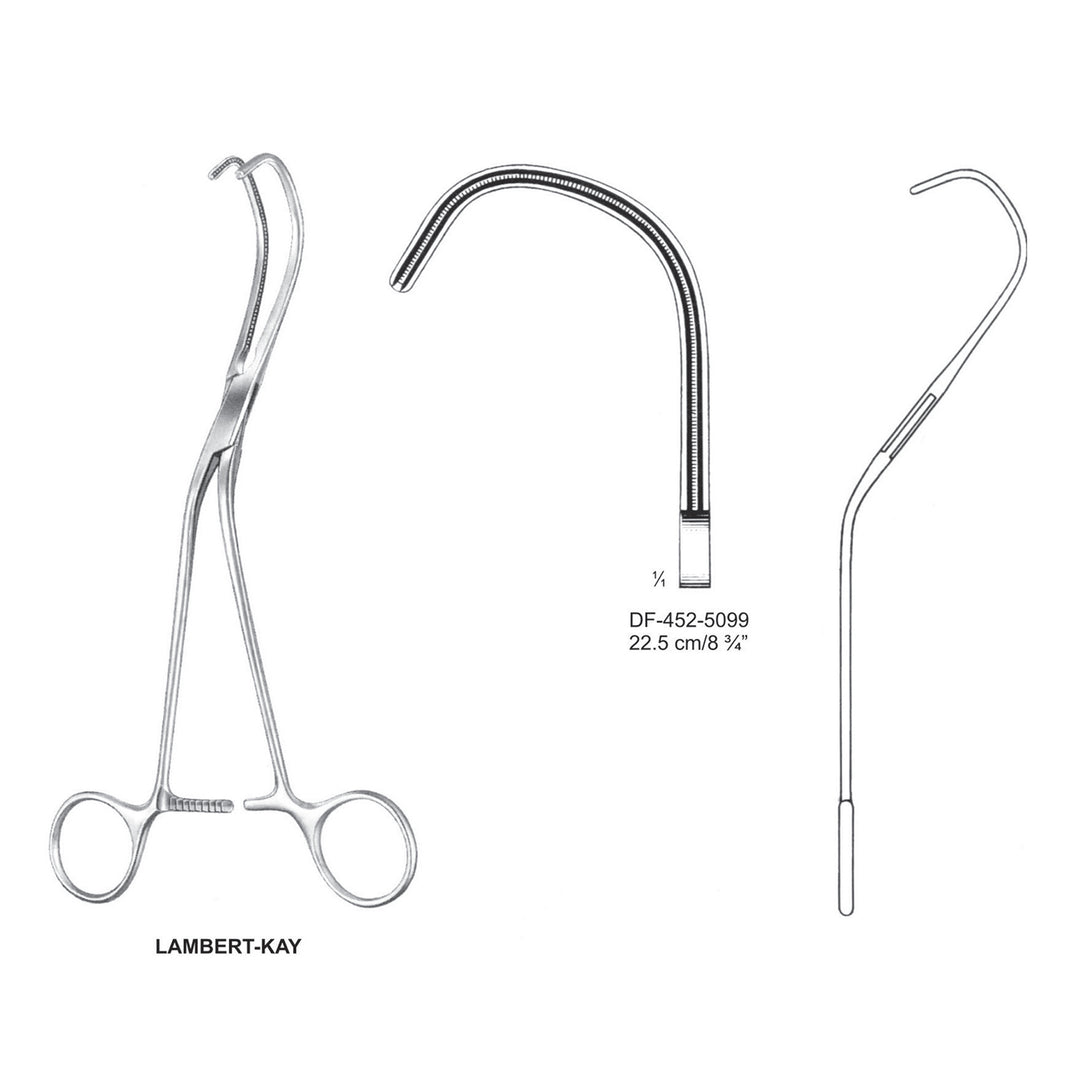 Lambert-Kay Atrauma Forceps, 22.5cm (DF-452-5099) by Dr. Frigz