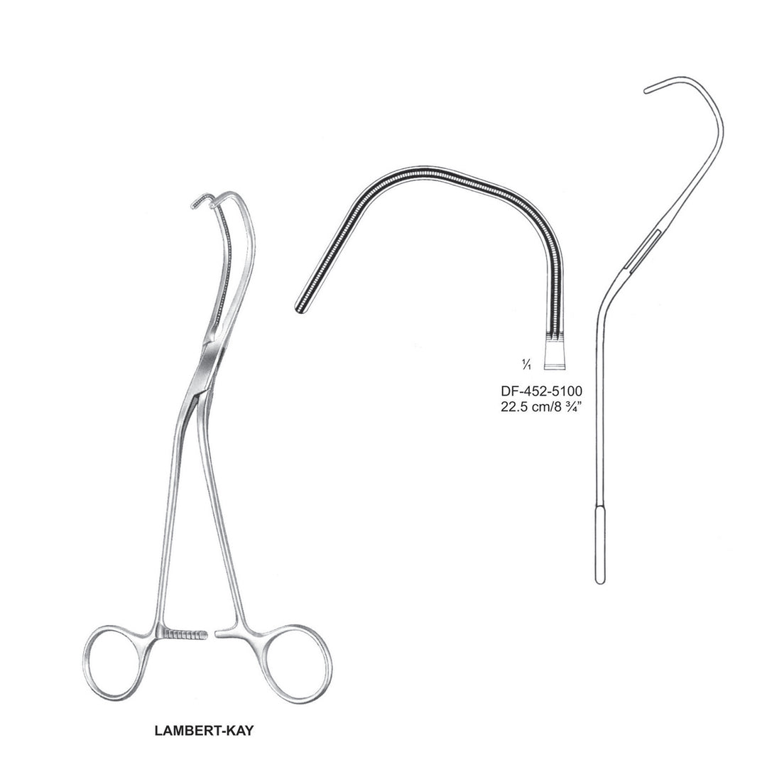 Lambert-Kay Atrauma Forceps, 22.5cm (DF-452-5100) by Dr. Frigz