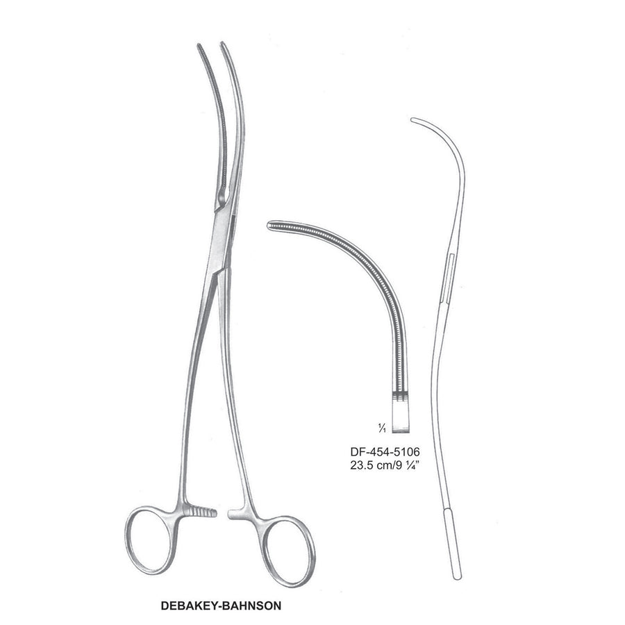 Debakey-Bahnson Atrauma Aneurysm Clamps, 23.5 (DF-454-5106) by Dr. Frigz