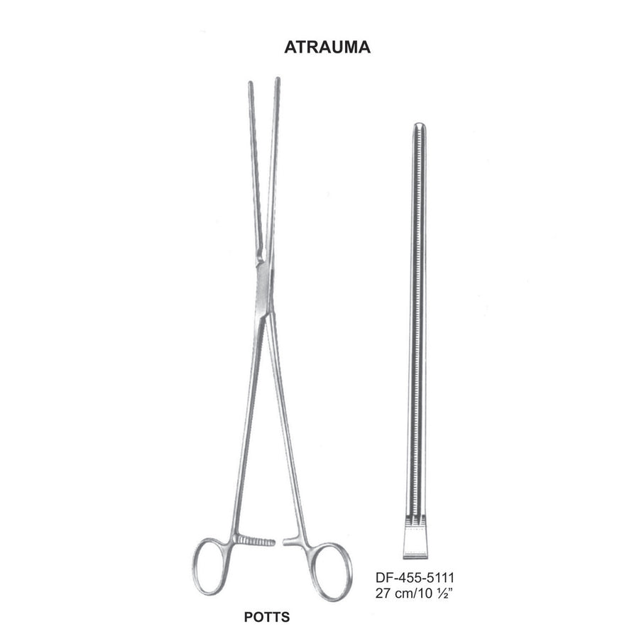 Potts Atrauma Multi Purpose Vascular Clamps, 27cm (DF-455-5111) by Dr. Frigz