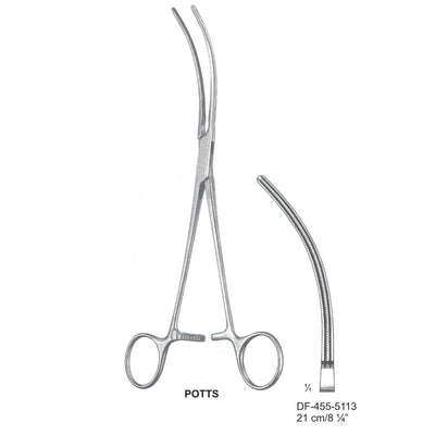 Potts Atrauma Multi Purpose Vascular Clamps, 21cm (DF-455-5113)