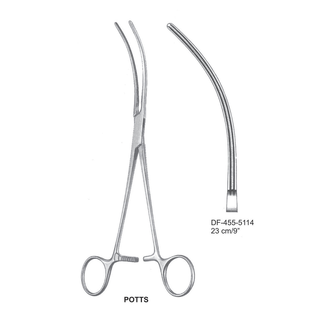 Potts Atrauma Multi Purpose Vascular Clamps, 23cm (DF-455-5114) by Dr. Frigz