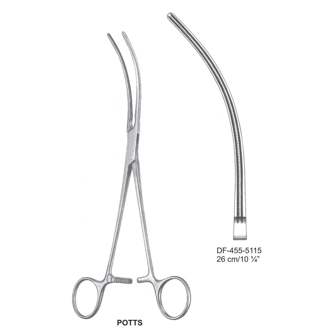 Potts Atrauma Multi Purpose Vascular Clamps, 26cm (DF-455-5115) by Dr. Frigz