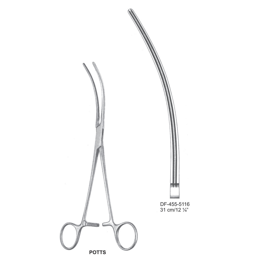 Potts Atrauma Multi Purpose Vascular Clamps, 31cm (DF-455-5116) by Dr. Frigz