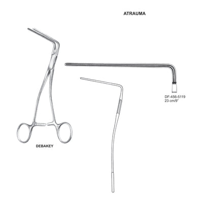 Debakey Atrauma Multi Purpose Vascular Clamps 23cm (DF-456-5119)