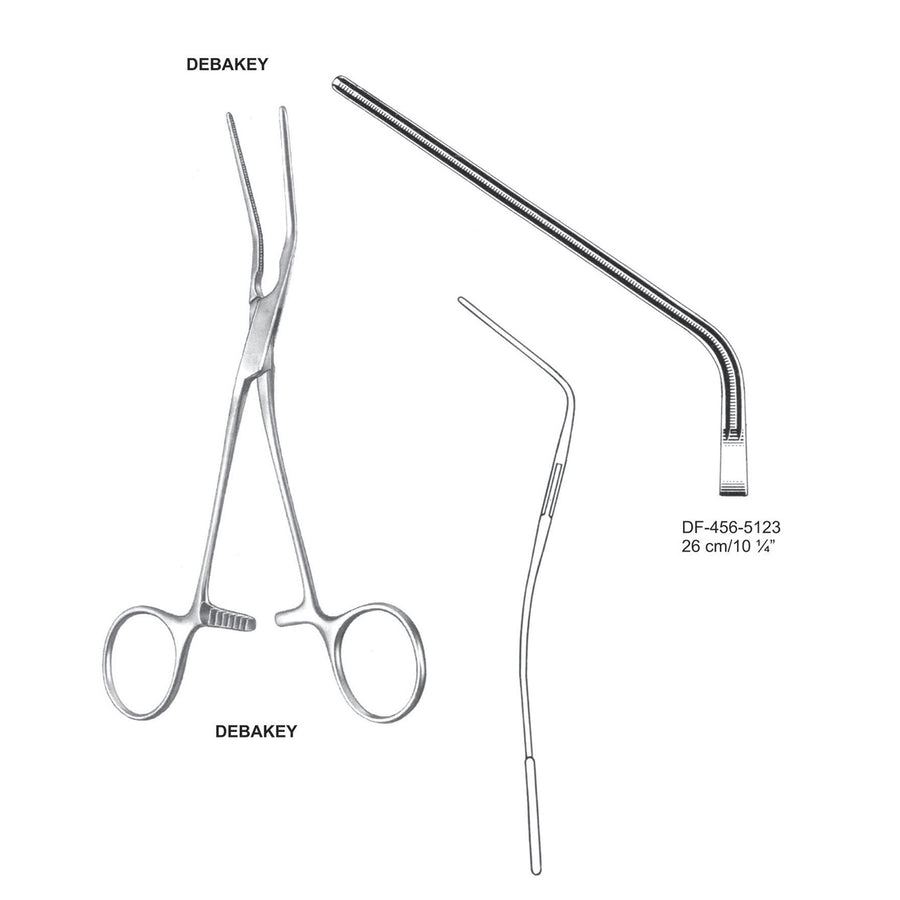 Debakey Atrauma Multi Purpose Vascular Clamps, 26cm (DF-456-5123) by Dr. Frigz