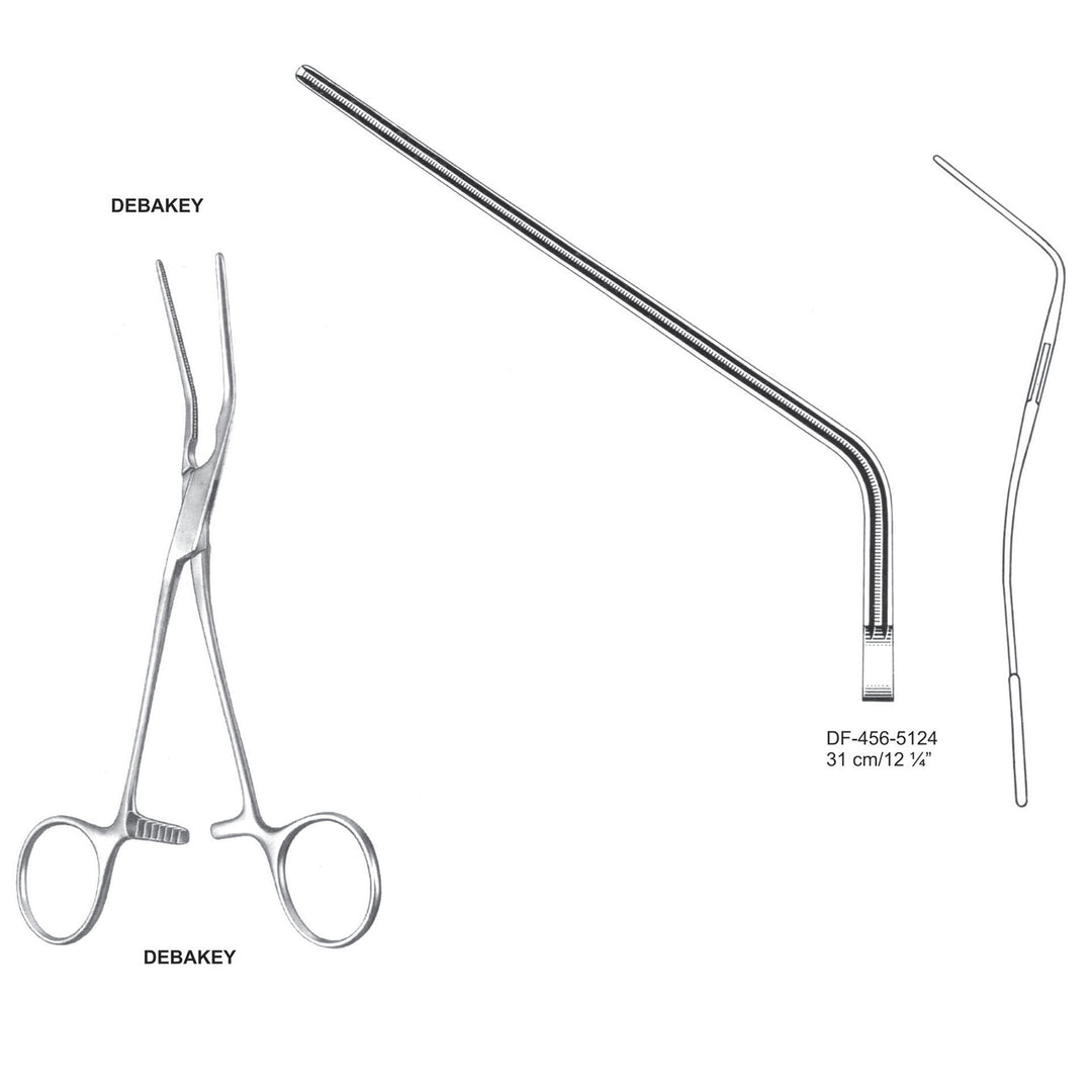 Debakey Atrauma Multi Purpose Vascular Clamps, 31cm (DF-456-5124) by Dr. Frigz