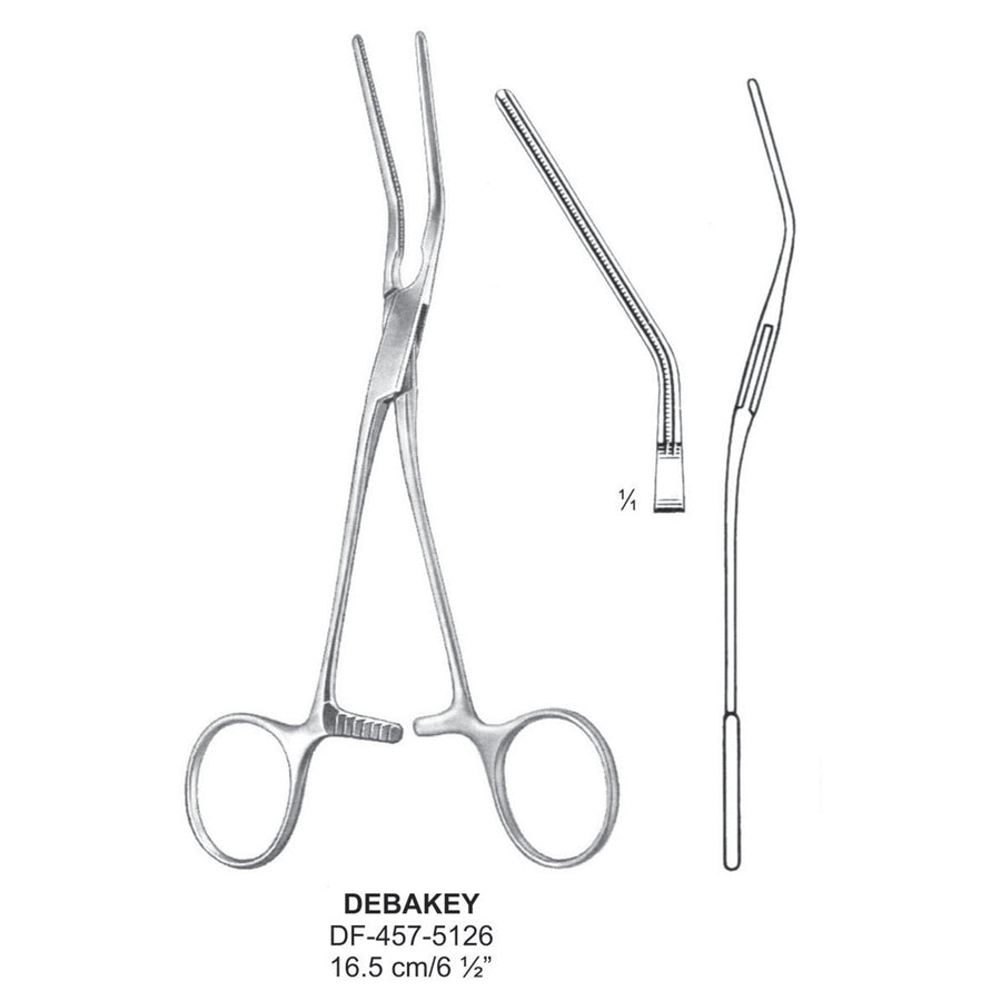 Debakey Atrauma Multi Purpose Vascular Clamps , 16.5cm (DF-457-5126) by Dr. Frigz