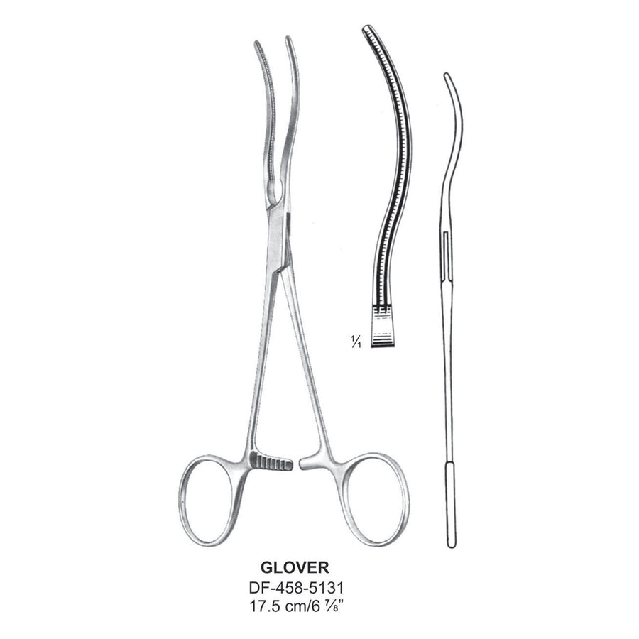 Glover Atrauma Multi Purpose Vascular Clamp 17.5cm (DF-458-5131) by Dr. Frigz