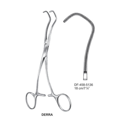 Derra Atrauma Multi Purpose Vascular Clamp 18cm (DF-458-5136)