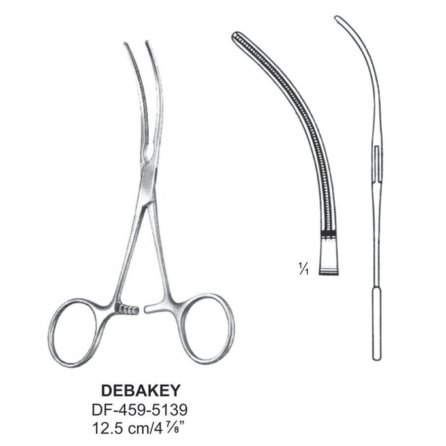 Devakey Atrauma Pediatric Vescular Clamps 12.5cm (DF-459-5139) by Dr. Frigz