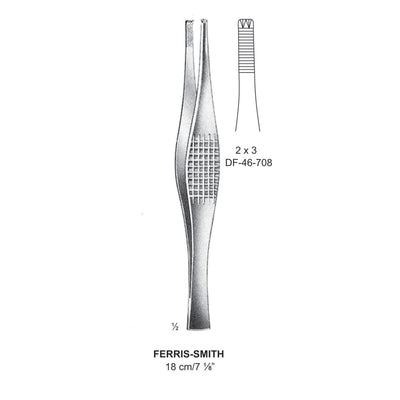 Ferris-Smith Tissue Forceps, Straight, 2:3 Teeth, 18cm (DF-46-708)