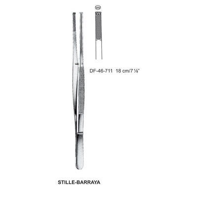 Stille-Barraya Tissue Forceps, 18cm (DF-46-711)