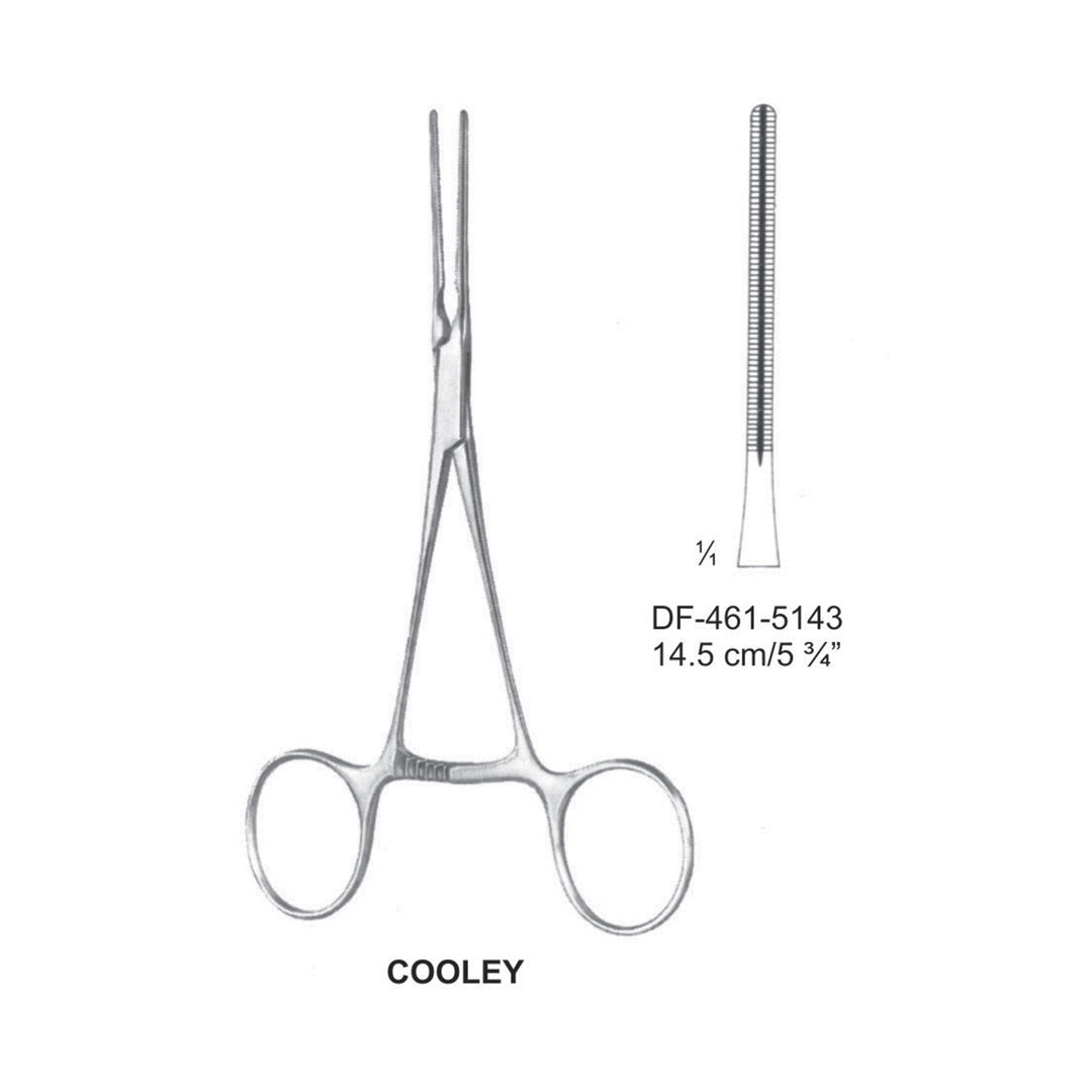 Cooley Atrauma Pediatric Vescular Clamps 14.5cm (DF-461-5143) by Dr. Frigz