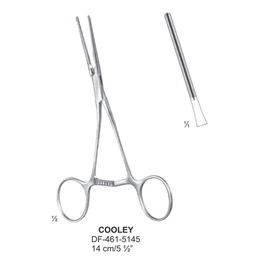 Cooley Atrauma Pediatric Vescular Clamps 14cm (DF-461-5145) by Dr. Frigz