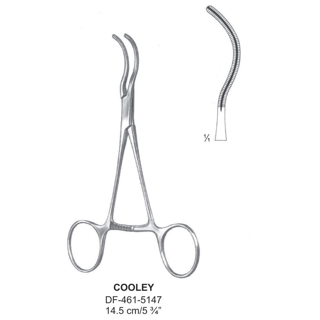 Cooley Atrauma Pediatric Vescular Clamps 14.5cm (DF-461-5147) by Dr. Frigz