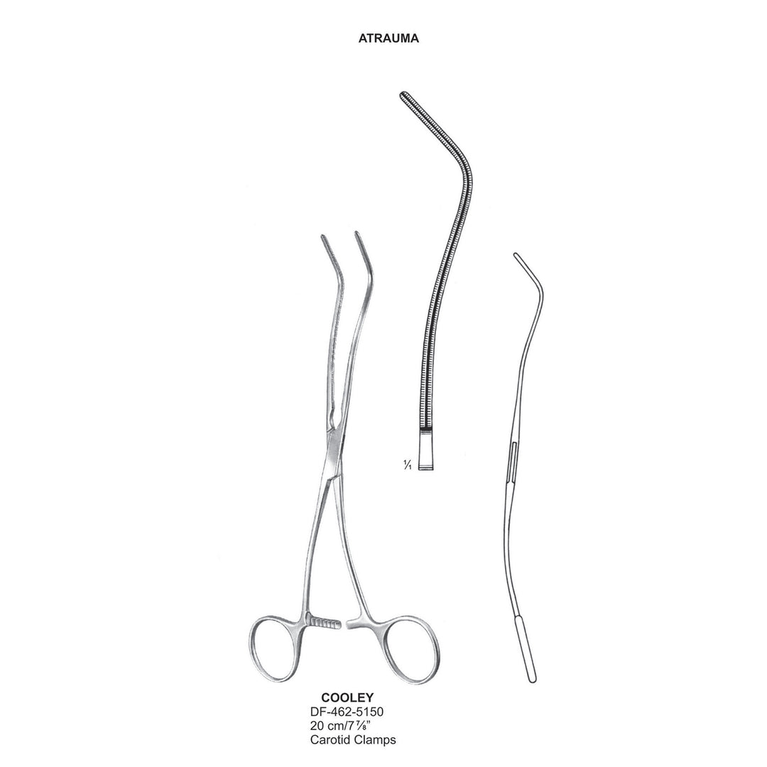 Cooley Atrauma Anastomosis Clamps 20cm (DF-462-5150) by Dr. Frigz