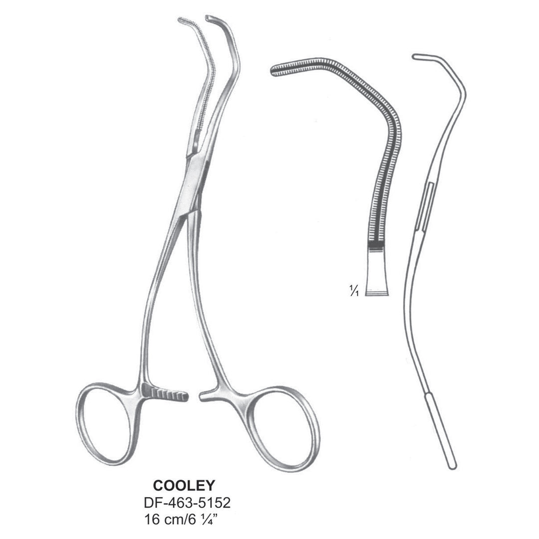 Cooley Atrauma Multi Purpose Vascular Clamps, 16cm (DF-463-5152) by Dr. Frigz