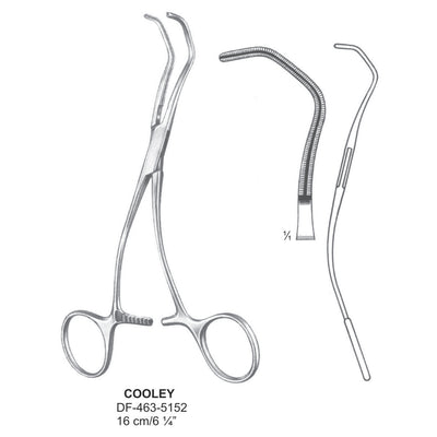 Cooley Atrauma Multi Purpose Vascular Clamps, 16cm (DF-463-5152)