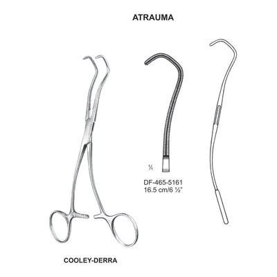 Cooley-Derra Atrauma Anatomosis Clamps 16.5cm (DF-465-5161)
