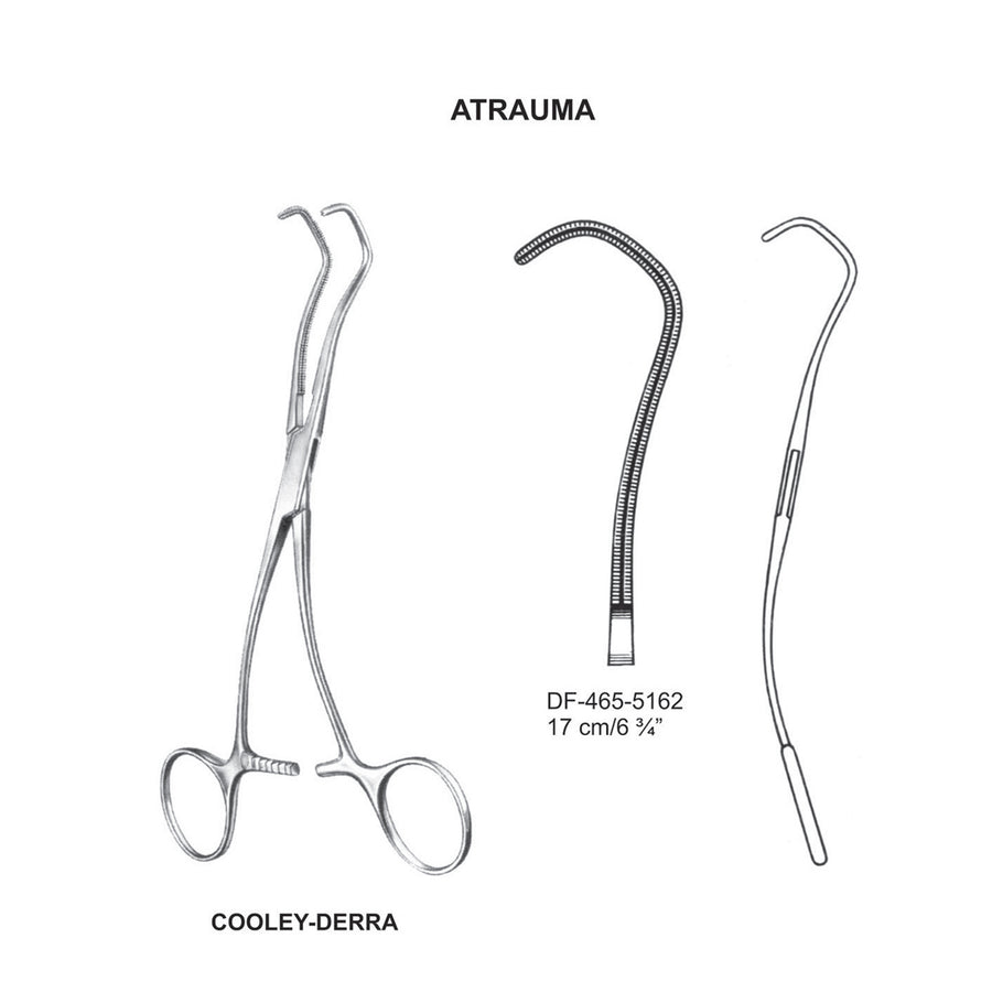 Cooley-Derra Atrauma Anatomosis Clamps 17cm (DF-465-5162) by Dr. Frigz