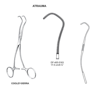 Cooley-Derra Atrauma Anatomosis Clamps 17.5cm (DF-465-5163)